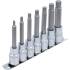 Jeu de Douilles et Embouts 12,5 mm (1/2) - Denture Multiple Intérieure XZN M5-M14 - 7 pcs, Précision et Polyvalence - D-Work