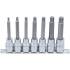 Jeu de Douilles et Embouts 12,5 mm (1/2 ) - Denture Multiple Intérieure XZN M5-M14 - 7 Pièces, Précision et Polyvalence - BGS