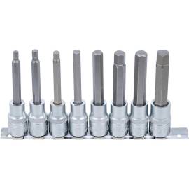 Jeu de Douilles et Embouts 12,5 mm (1/2) - Six Pans Intérieurs 5-13 mm - 8 pcs - Polyvalence et Précision - D-Work