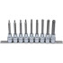 Jeu de Douilles 12,5 mm (1/2 ) Profil T Torx - 9 Pièces - Acier Résistant et Précis - - BGS