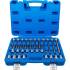 Jeu de Douilles et Embouts 12,5 mm (1/2) - Denture Multiple Intérieure XZN - 26 pcs, Résistant et Polyvalent - D-Work