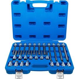 Jeu de Douilles et Embouts 12,5 mm (1/2 ) - Denture Multiple Intérieure XZN - 26 Pièces, Résistant et Polyvalent - BGS