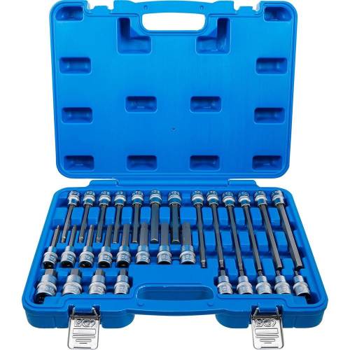 Jeu de Douilles et Embouts 1/2 30 pcs - Six Pans Intérieurs - Polyvalence et Précision, Chrome-Vanadium - D-Work