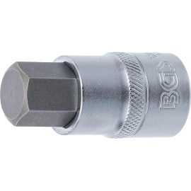Douille à Embouts 12,5 mm (1/2) Six Pans Intérieurs 17 mm - Précision et Robustesse, Acier, Pro - D-Work