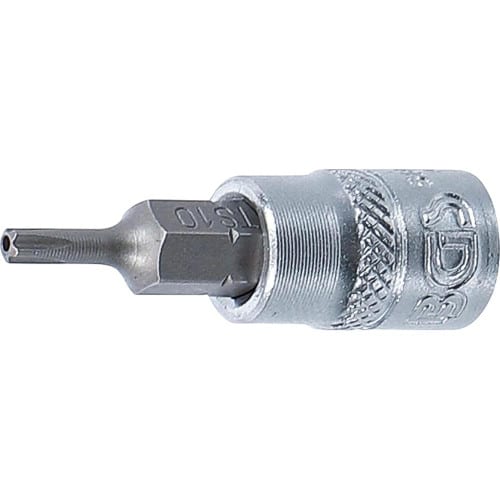Douille à Embouts 6,3 mm (1/4) Profil TS Torx Plus - Perçage TS10 - Précision et Fiabilité, Acier - D-Work