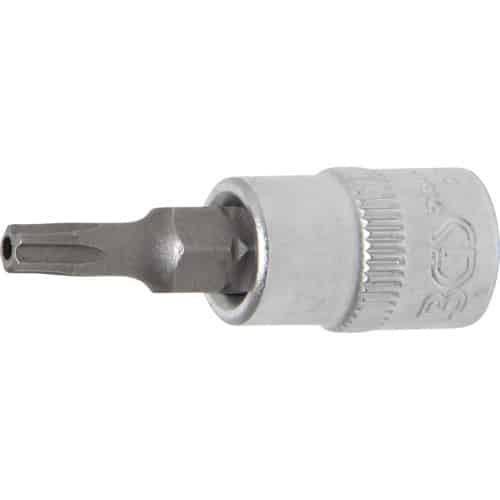 Douille à Embouts 6,3 mm (1/4) Profil TS Torx Plus - Perçage TS20 - Précision et Fiabilité, Acier - D-Work