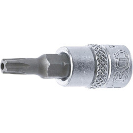 Douille à Embouts 6,3 mm (1/4) Profil TS Torx Plus - Perçage TS25 - Précision et Fiabilité, Acier - D-Work