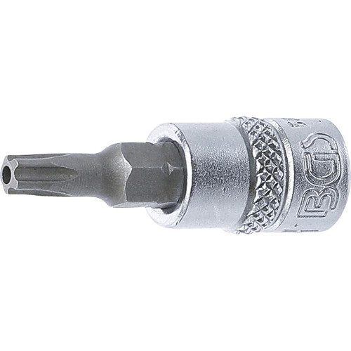 Douille à Embouts 6,3 mm (1/4 ) Profil TS Torx Plus - Perçage TS25 - Précision et Fiabilité - BGS