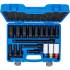 Jeu de Clés à Douilles et Douilles de Puissance 18 pcs - Six Pans 12,5 mm (1/2) 10-24 mm - Protection et Polyvalence - D-Work