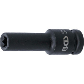 Douille à Choc Longue Profil E 12,5 mm (1/2) E12 - Acier Résistant - Usage Professionnel et Durable - D-Work