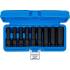 Jeu de Douilles à Choc Longues Profil E 12,5 mm (1/2) E10 - E24 - 9 pcs - Performance et Durabilité - D-Work