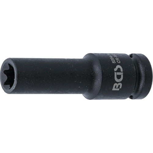 Douille à Choc Longue Profil E 12,5 mm (1/2) E14 - Puissance et Durabilité, Acier - D-Work