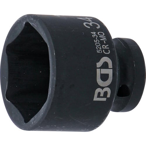 Douille à Choc Six Pans 12,5 mm (1/2 ) 34 mm - Acier Résistant - Usage Professionnel - BGS