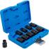 Jeu de Douilles à Choc Six Pans 12,5 mm (1/2) 10-24 mm - 10 pcs - Acier Résistant et Précision Professionnelle - D-Work