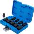 Jeu de Douilles à Choc Six Pans 12,5 mm (1/2 ) 10-24 mm - 10 Pièces - Acier Résistant et Précision Professionnelle - BGS
