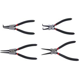 Jeu de Pinces à Circlips 175 mm - 4 pcs - Acier Résistant - Précision et Durabilité, Pro - D-Work