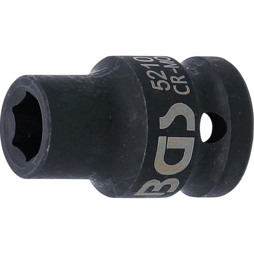 Douille à Choc Six Pans 12,5 mm (1/2 ) - 10 mm - Résistante et Précise - BGS