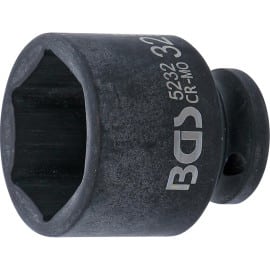 Douille à Choc Six Pans 12,5 mm (1/2 ) 32 mm - Acier Résistant - Usage Professionnel - BGS