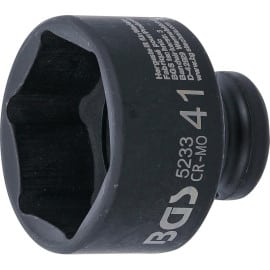 Douille à Choc Six Pans 12,5 mm (1/2 ) 41 mm - Acier Résistant - Usage Professionnel - BGS