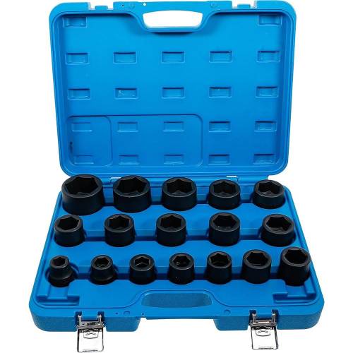 Jeu de Douilles à Choc 17 pcs 19-55 mm - 20 mm (3/4) - Acier Résistant - Performance et Durabilité - D-Work