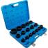 Jeu de Douilles à Choc 17 pcs 19-55 mm - 20 mm (3/4) - Acier Résistant - Performance et Durabilité - D-Work