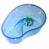 Bac piscine ovale 32 cm 3,5L pour tortue d'eau avec palmier et plage - A132 - Happet