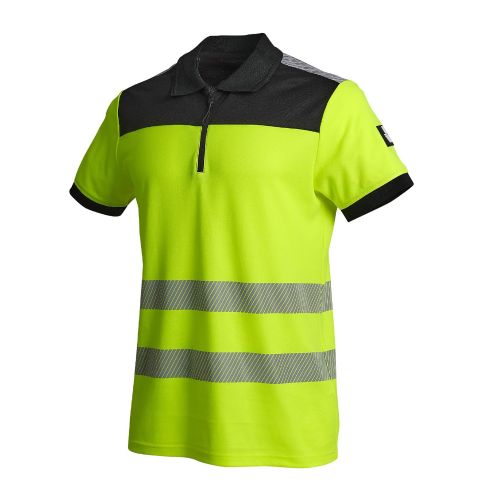 Polo de Travail HV Mars – Taille XL, Jaune Fluo – Confort et Visibilité - NINE WORTHS