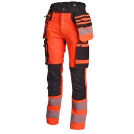Pantalon Haute Visibilité Travail 1080 – Taille 54 – Orange Fluo – Sécurité et Confort - NINE WORTHS