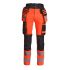Pantalon de Travail Haute Visibilité Rocket - Taille 44 - Orange Fluo - Résistant et Confortable - NINE WORTHS
