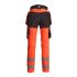 Pantalon de Travail Haute Visibilité Rocket - Taille 38 - Orange Fluo - Résistant et Confortable - NINE WORTHS