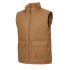 Gilet de Travail Sans Manches Noah - Taille L - Camel - Résistant et Confortable - NINE WORTHS