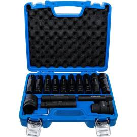 Jeu d'Embouts PL 20 mm (3/4) et 25 mm (1) - 16 pcs - Polyvalence et Précision, Acier, Pro - D-Work