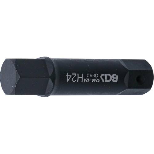 Embout 100 mm - Six Pans Intérieurs 24 mm, Ø22 mm - Précision et Robustesse - - BGS