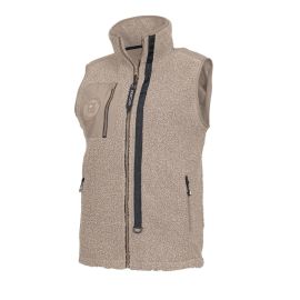 Polaire Sans Manches de Travail Maya - Taille XS - Crème, Confort et Liberté de Mouvement - NINE WORTHS