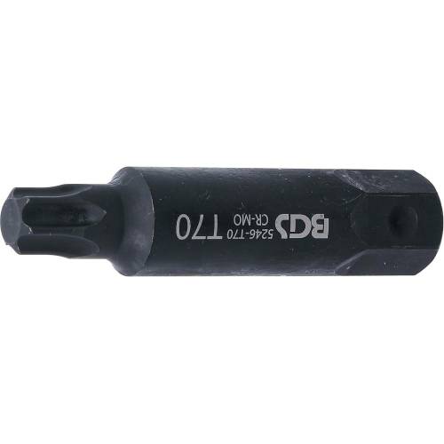Embout T70 Torx 100 mm - Profil T, 22 mm - Précision et Durabilité - BGS