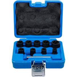 Jeu de Douilles Spiralées 10 pcs 10-19 mm - Extracteur de Vis 3/8 - Réparation Facile et Efficace - BGS