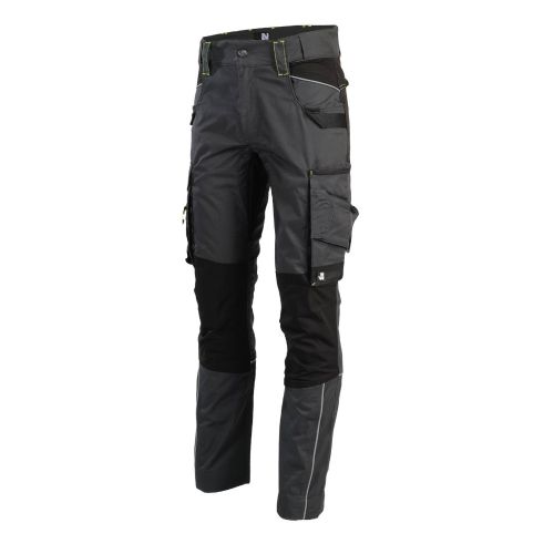 Pantalon de Travail Kery - Taille 52 - Gris/Noir - Résistant et Confortable - NINE WORTHS
