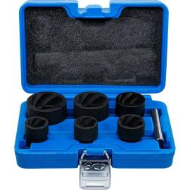 Jeu de Douilles Spiralées 6 Pièces 12,5 mm (1/2 ) - 22 à 41 mm - Extraction Vis Endommagées - - BGS