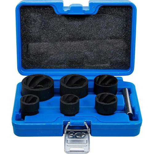 Jeu de Douilles Spiralées 6 Pièces 12,5 mm (1/2 ) - 22 à 41 mm - Extraction Vis Endommagées - - BGS