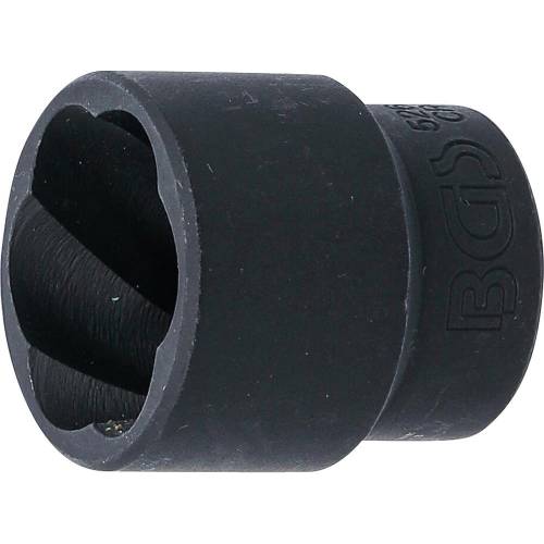 Douille Spiralée Extracteur de Vis 12,5 mm (1/2) - 24 mm - Extraction Facile et Efficace, Acier - D-Work