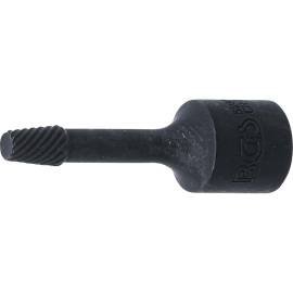 Douille Spiralée Extracteur de Vis 10 mm - 6 mm - Acier Résistant - Extraction Facile et Rapide - BGS