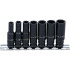 Jeu de Douilles à Choc Longues 6,3 mm (1/4) 6-13 mm - 7 pcs - Acier Résistant - Utilisation Professionnelle - D-Work