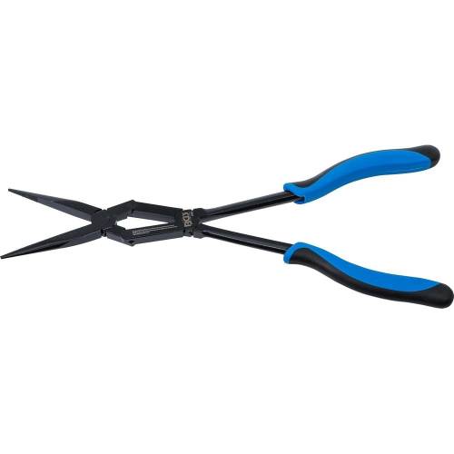 Pince à Double Articulation Pointe Droite 350 mm - Acier, Précision et Maniabilité - BGS