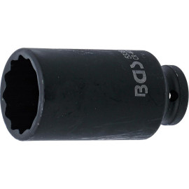 Douille à Choc Longue 12,5 mm (1/2 ) - 32 mm, Douze Pans - , Robuste et Précise - BGS