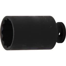 Douille à Choc Longue 12,5 mm (1/2) 35 mm - Douze Pans - Haute Résistance et Précision, Acier - D-Work