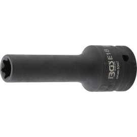 Douille à Choc Longue Profil E 20 mm (3/4) - E18 - Puissance et Durabilité, Acier - D-Work