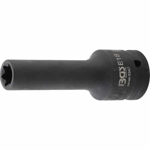 Douille à Choc Longue Profil E 20 mm (3/4 ) - E18 - Puissance et Durabilité - BGS
