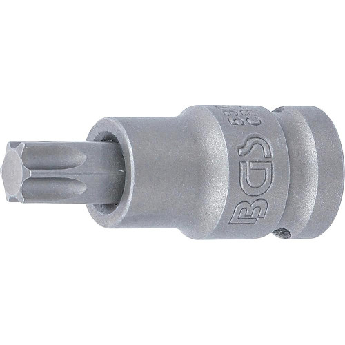 Douille à Embouts à Choc 55 mm - 12,5 mm (1/2 ), Profil Torx T55 - Résistante et Précise - - BGS