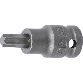 Douille à Embouts à Choc 55 mm - 12,5 mm (1/2), Profil Torx T50 - Résistante et Précise, Acier - D-Work