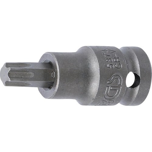 Douille à Embouts à Choc 55 mm - 12,5 mm (1/2 ), Profil Torx T50 - Résistante et Précise - BGS